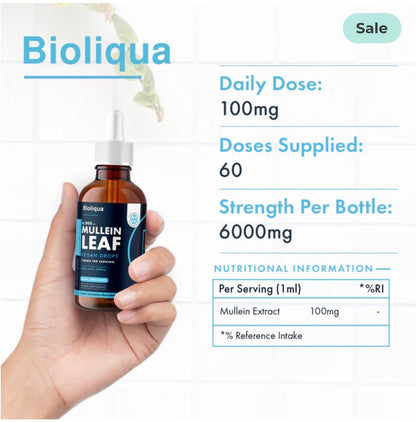 Mullein Leaf Liquid Drops | 60ml
