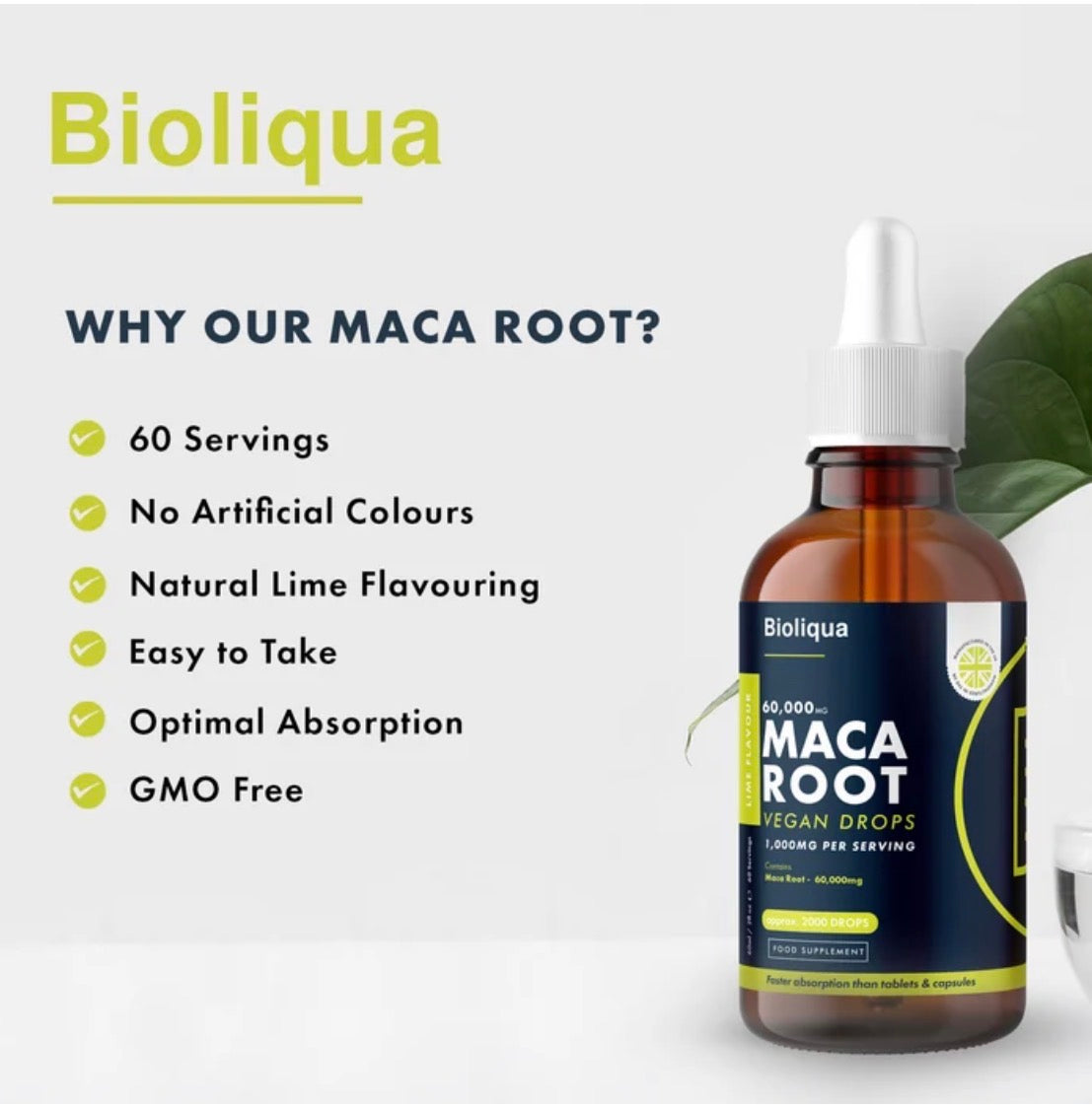 Maca Root Liquid Drops | 60ml